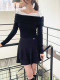 Beckin Span Mini Tiered Skirt Pants
