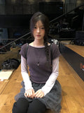 Nippy Frill Double-Side Layered T-Shirt