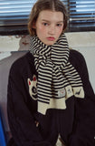 Catstitch Stripe Muffler