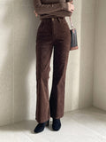 Berto Span Corduroy Bootcut Pants