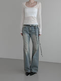 Airy Recycled Deep Round Neck Tee