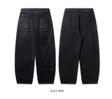 Fold Washed Denim Pants