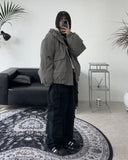 Deuce fleece corduroy hooded jacket