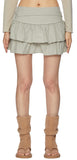 Duck tiered mini skirt
