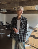 Grain check shirt