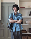 Hertz Tie Roll Up Short Sleeve Shirt