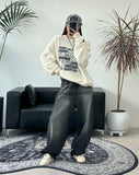 Miley printed boucle knitwear