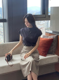 Softy plain short-sleeved knit