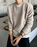 Vogue fleece V-neck knit