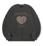 Rose Heart Pigment Sweatshirt