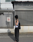 Hearts Linen Cotton Wide Pants