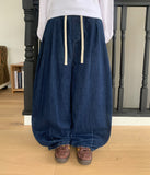 [unisex] Sodov Denim Banding Balloon Pants