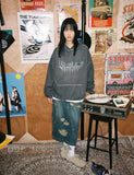 Damaged Washing Denim Long Skirt