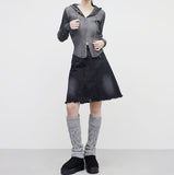 Healy midi jean skirt