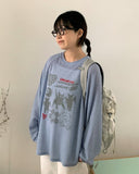 [unisex] Seido Summer Cat Printing Over Knit