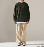 New Wave Double Cotton Stack Long Sleeve T-shirt