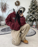 Verus Vintage Quilted Hooded Jumper