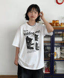 [unisex] Formt Cat Print Over Short Sleeve Tee