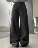 Noen Side Cut Wide Cotton Pants