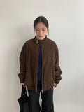 Yusaki Harringtton Button Blouson Jacket