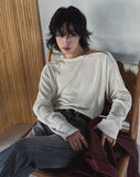 Feria Ribbed Diagonal Zipper Knit