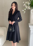 Knops Tailored Collar Flare One Piece