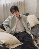 Baden Suede Belted Biker Jacket