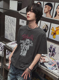 Velod Crop Printing Short Sleeve Tee