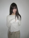 Sidu Small Flower Wave Long Sleeve T-Shirt