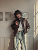 Ito Two Way Crack Leather Jacket