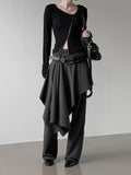 Dilk Wrap Skirt Pants