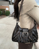 Lesson Buckle Vintage Leather Shoulder Bag
