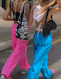 [Festival look] Sparkle Neon Nylon Pants
