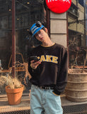 K Color Matching Layered Sweatshirt
