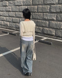 Uto Wash Denim Wide Pants