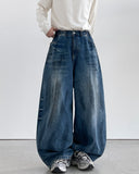 Groy Washing Balloon Denim Pants