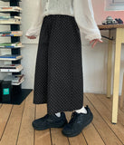 Muoi Banding Dot Crop Bermuda Cotton Pants