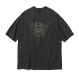 HEART FLY pigment TEE black