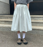 Gensott Nylon Banding Midi Skirt