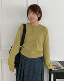 Kurendi Color Round Knit Cardigan