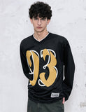 93 V-Neck Mesh Jersey Long Sleeve