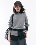Stan round-neck loose knit