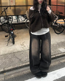 Comfy Knit Zip-Up Two-Way Cardigan