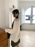 Lipu boat neck overfit soft long sleeve knit