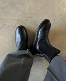 Black Marble chelsea boots