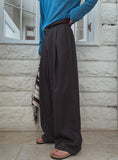 Loader Pintuck Stripe Wide Slacks