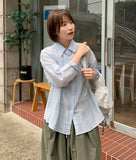 Huka Summer See-through Stripe Shirt