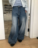 [MADE] Nealon Cut Rivet Wide Denim Pants