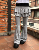 Buell Tiered Bootcut Skirt Pants
