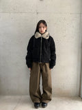 Hugin Cut Cotton Balloon Wide Pants